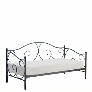 Artelibre - 14250013 ΚΡΕΒΑΤΙ ARTELIBRE MICHAEL ΜΕΤΑΛΛΙΚΟ SANDY BLACK 209X97X106CM (200X90CM)