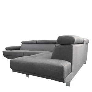 Artelibre - 14290039 ΚΑΝΑΠΕΣ ΓΩΝΙΑΚΟΣ ARTELIBRE MASAL ΓΚΡΙ ΥΦΑΣΜΑ 280X185X85CM