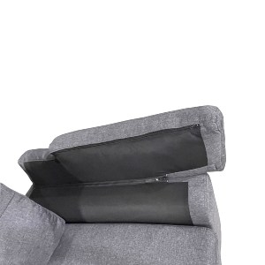 Artelibre - 14290041 ΚΑΝΑΠΕΣ ΓΩΝΙΑΚΟΣ ARTELIBRE GLINDA ΑΡΙΣΤΕΡΗ ΓΩΝΙΑ ΓΚΡΙ ΥΦΑΣΜΑ 282X197X90CM