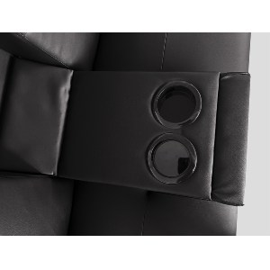 Artelibre - 14290053 ΚΑΝΑΠΕΣ ΚΡΕΒΑΤΙ ΤΡΙΘΕΣΙΟΣ ARTELIBRE ALFRED ΜΑΥΡΟ PU 164X76.5X79CM