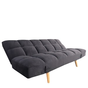 Artelibre - 14290055 ΚΑΝΑΠΕΣ ΚΡΕΒΑΤΙ ΤΡΙΘΕΣΙΟΣ ARTELIBRE ELVINA ΓΚΡΙ ΥΦΑΣΜΑ 182X82X88CM