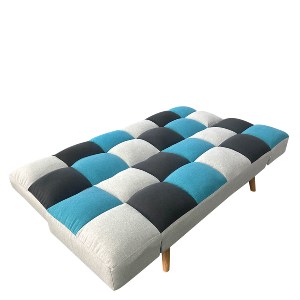 Artelibre - 14290058 ΚΑΝΑΠΕΣ ΚΡΕΒΑΤΙ ΤΡΙΘΕΣΙΟΣ ARTELIBRE ELVINA ΠΟΛΥΧΡΩΜΟ ΥΦΑΣΜΑ 182X82X88CM
