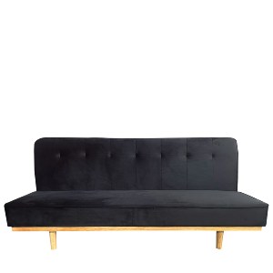 Artelibre - 14290069 ΚΑΝΑΠΕΣ ΚΡΕΒΑΤΙ ΤΡΙΘΕΣΙΟΣ ARTELIBRE CELESTE ΜΑΥΡΟ ΥΦΑΣΜΑ 193X85X88CM