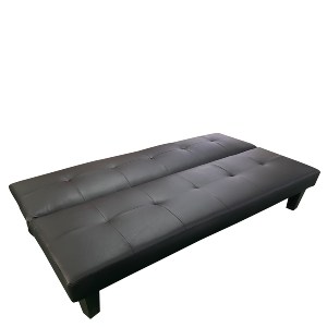 Artelibre - 14290070 ΚΑΝΑΠΕΣ ΚΡΕΒΑΤΙ ΤΡΙΘΕΣΙΟΣ ARTELIBRE NAHELE ΜΑΥΡΟ PU 82X82.5X78CM