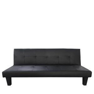 Artelibre - 14290070 ΚΑΝΑΠΕΣ ΚΡΕΒΑΤΙ ΤΡΙΘΕΣΙΟΣ ARTELIBRE NAHELE ΜΑΥΡΟ PU 82X82.5X78CM