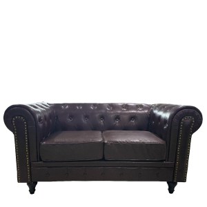Artelibre - 14290074 ΚΑΝΑΠΕΣ ΔΙΘΕΣΙΟΣ ARTELIBRE AVERY ΣΚΟΥΡΟ ΚΑΦΕ PU 155X90X73CM