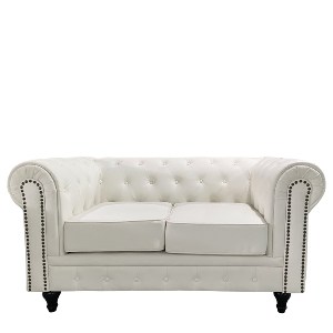 Artelibre - 14290075 ΚΑΝΑΠΕΣ ΔΙΘΕΣΙΟΣ ARTELIBRE AVERY ΛΕΥΚΟ PU 155X90X73CM