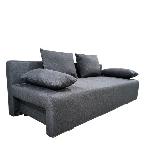 Artelibre - 14290090 ΚΑΝΑΠΕΣ ΚΡΕΒΑΤΙ ΤΡΙΘΕΣΙΟΣ ARTELIBRE URBAN LOUNGE 3S ΣΚΟΥΡΟ ΓΚΡΙ ΥΦΑΣΜΑ 194X93X72CM