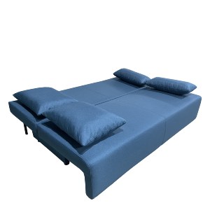 Artelibre - 14290091 ΚΑΝΑΠΕΣ ΚΡΕΒΑΤΙ ΤΡΙΘΕΣΙΟΣ ARTELIBRE URBAN LOUNGE 3S ΜΠΛΕ ΥΦΑΣΜΑ 194X93X72CM