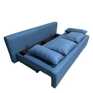 Artelibre - 14290091 ΚΑΝΑΠΕΣ ΚΡΕΒΑΤΙ ΤΡΙΘΕΣΙΟΣ ARTELIBRE URBAN LOUNGE 3S ΜΠΛΕ ΥΦΑΣΜΑ 194X93X72CM