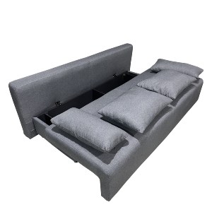 Artelibre - 14290095 ΚΑΝΑΠΕΣ ΚΡΕΒΑΤΙ ΤΡΙΘΕΣΙΟΣ ARTELIBRE URBAN LOUNGE 3S ΓΚΡΙ ΥΦΑΣΜΑ 194X93X72CM