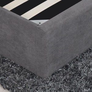 Artelibre - 14320007 ΚΡΕΒΑΤΙ ARTELIBRE ASTER ΣΚΟΥΡΟ ΓΚΡΙ ΥΦΑΣΜΑ ΜΕ ΑΠΟΘΗΚΕΥΤΙΚΟ ΧΩΡΟ 219X170X104CM (ΣΤΡΩΜΑ 160X200CM)