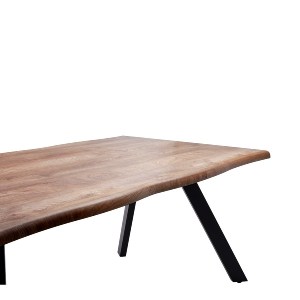 Artelibre - 14320044 ΤΡΑΠΕΖΙ ΤΡΑΠΕΖΑΡΙΑΣ ARTELIBRE AOSA HONEY MAPLE/ΜΑΥΡΟ MDF/ΜΕΤΑΛΛΟ 160X90X76CM
