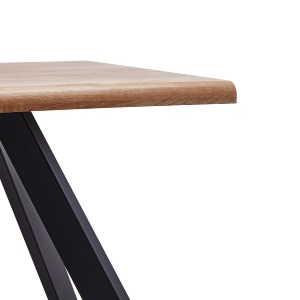 Artelibre - 14320044 ΤΡΑΠΕΖΙ ΤΡΑΠΕΖΑΡΙΑΣ ARTELIBRE AOSA HONEY MAPLE/ΜΑΥΡΟ MDF/ΜΕΤΑΛΛΟ 160X90X76CM
