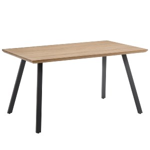 Artelibre - 14320049 ΤΡΑΠΕΖΙ ΤΡΑΠΕΖΑΡΙΑΣ ARTELIBRE ADONIS SONOMA/ΜΑΥΡΟ ΜΕΤΑΛΛΟ/ΜΟΡΙΟΣΑΝΙΔΑ 140X80X76CM