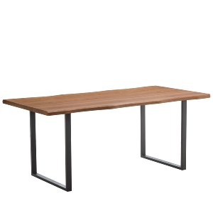 Artelibre - 14320051 ΤΡΑΠΕΖΙ ΤΡΑΠΕΖΑΡΙΑΣ ARTELIBRE AEMON ΣΚΟΥΡΟ ΑΚΑΚΙΑ/ΜΑΥΡΟ ΜΕΤΑΛΛΟ/ΜΟΡΙΟΣΑΝΙΔΑ 180X90X75CM