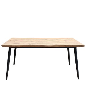 Artelibre - 14330039 ΤΡΑΠΕΖΙ ΤΡΑΠΕΖΑΡΙΑΣ ARTELIBRE AMADORA ΦΥΣΙΚΟ/ΜΑΥΡΟ ΜΟΡΙΟΣΑΝΙΔΑ/ΜΕΤΑΛΛΟ 160X80X75CM