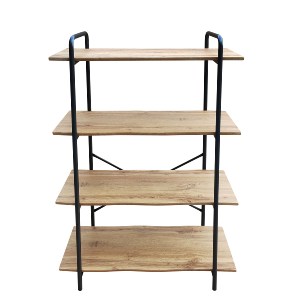 Artelibre - 14330043 ΡΑΦΙΕΡΑ ARTELIBRE AMORA ΦΥΣΙΚΟ/ΜΑΥΡΟ MDF/ΜΕΤΑΛΛΟ 80X34X112CM