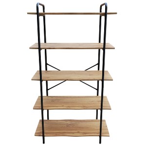 Artelibre - 14330044 ΡΑΦΙΕΡΑ ARTELIBRE EVORA ΦΥΣΙΚΟ/ΜΑΥΡΟ MDF/ΜΕΤΑΛΛΟ 80X34X144CM