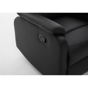 Artelibre - 14340042 ΠΟΛΥΘΡΟΝΑ ΑΝΑΚΛΙΝΟΜΕΝΗ ARTELIBRE TALITHA ΜΑΥΡΟ PU 79X97X101CM