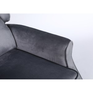 Artelibre - 14340047 ΠΟΛΥΘΡΟΝΑ ΑΝΑΚΛΙΝΟΜΕΝΗ ARTELIBRE MARKEB ΓΚΡΙ ΒΕΛΟΥΔΟ 72X84X97CM