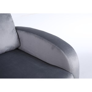 Artelibre - 14340048 ΠΟΛΥΘΡΟΝΑ ΑΝΑΚΛΙΝΟΜΕΝΗ ARTELIBRE ATRIA ΓΚΡΙ ΒΕΛΟΥΔΟ 67.5X90X104CM