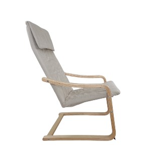 Artelibre - 14350017 ΠΟΛΥΘΡΟΝΑ ARTELIBRE NORDVIK ΜΠΕΖ/ΦΥΣΙΚΟ ΥΦΑΣΜΑ/ΞΥΛΟ 60X71X105CM