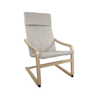 Artelibre - 14350017 ΠΟΛΥΘΡΟΝΑ ARTELIBRE NORDVIK ΜΠΕΖ/ΦΥΣΙΚΟ ΥΦΑΣΜΑ/ΞΥΛΟ 60X71X105CM