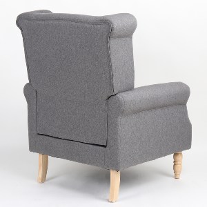 Artelibre - 14360030 ΠΟΛΥΘΡΟΝΑ ARTELIBRE OTTAVIA ΣΚΟΥΡΟ ΓΚΡΙ ΥΦΑΣΜΑ 77X80X106CM