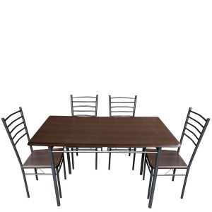 Artelibre - 14370002 ΤΡΑΠΕΖΙ ΣΕΤ (4+1) ARTELIBRE ALPINE ASTER WENGE 120X68X75CM