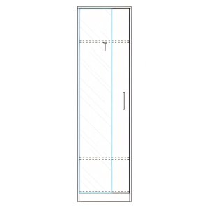 Artelibre - 14370116 ΝΤΟΥΛΑΠΑ ARTELIBRE KINE ΦΥΣΙΚΟ ΜΟΡΙΟΣΑΝΙΔΑ 60X40X180CM
