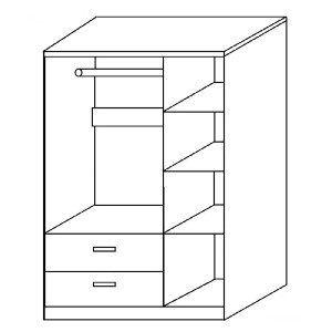 Artelibre - 14370195 ΝΤΟΥΛΑΠΑ ARTELIBRE TUBEROSA ΛΕΥΚΟ ΜΟΡΙΟΣΑΝΙΔΑ 120X50X180CM