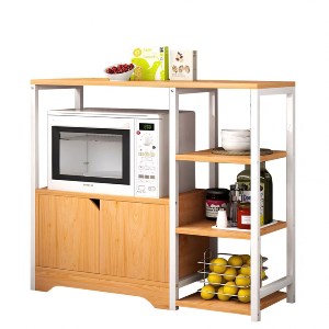 Artelibre - 14370220 ΡΑΦΙΕΡΑ ΚΟΥΖΙΝΑΣ LYNX ΔΡΥΣ/ΛΕΥΚΟ MDF/ΜΕΤΑΛΛΟ 80X30X71CM