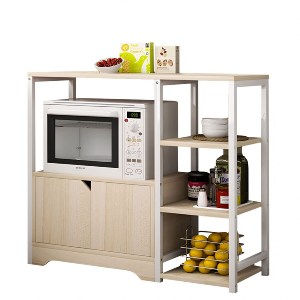 Artelibre - 14370221 ΡΑΦΙΕΡΑ ΚΟΥΖΙΝΑΣ LYNX MAPLE/ΛΕΥΚΟ MDF/ΜΕΤΑΛΛΟ 80X30X71CM