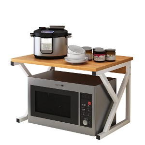 Artelibre - 14370233 ΡΑΦΙΕΡΑ ΚΟΥΖΙΝΑΣ BEAVER ΔΡΥΣ/ΛΕΥΚΟ MDF/ΜΕΤΑΛΛΟ 54X35X34CM