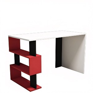 Artelibre - 14410002 ΓΡΑΦΕΙΟ ARTELIBRE AIGINA ΛΕΥΚΟ/ΚΟΚΚΙΝΟ/ΜΑΥΡΟ 120X60X75CM
