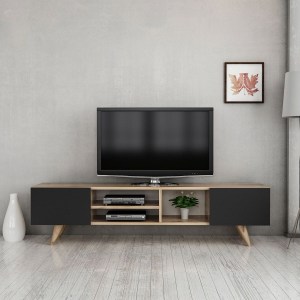 Artelibre - 14410008 ΕΠΙΠΛΟ ΤΗΛΕΟΡΑΣΗΣ ARTELIBRE SKOPELOS ΚΑΡΥΔΙΑ/ΜΑΥΡΟ 160X30X40CM