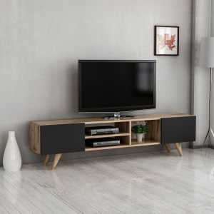 Artelibre - 14410008 ΕΠΙΠΛΟ ΤΗΛΕΟΡΑΣΗΣ ARTELIBRE SKOPELOS ΚΑΡΥΔΙΑ/ΜΑΥΡΟ 160X30X40CM