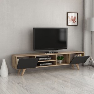 Artelibre - 14410008 ΕΠΙΠΛΟ ΤΗΛΕΟΡΑΣΗΣ ARTELIBRE SKOPELOS ΚΑΡΥΔΙΑ/ΜΑΥΡΟ 160X30X40CM