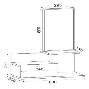 Artelibre - 14410069 ΕΠΙΠΛΟ ΕΙΣΟΔΟΥ ARTELIBRE RODOS ΦΥΣΙΚΟ 60X30X100CM