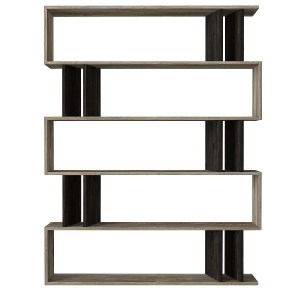 Artelibre - 14410078 ΒΙΒΛΙΟΘΗΚΗ ARTELIBRE ANTIPAXI SONOMA/WENGE ΜΟΡΙΟΣΑΝΙΔΑ/ΜΕΛΑΜΙΝΗ 122X26X159CM