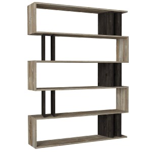 Artelibre - 14410078 ΒΙΒΛΙΟΘΗΚΗ ARTELIBRE ANTIPAXI SONOMA/WENGE ΜΟΡΙΟΣΑΝΙΔΑ/ΜΕΛΑΜΙΝΗ 122X26X159CM