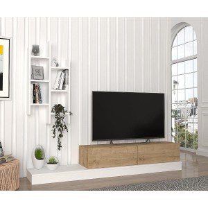 Artelibre - 14410179 ΣΥΝΘΕΤΟ ILLINOIS ΛΕΥΚΟ/SAPPHIRE ΜΟΡΙΟΣΑΝΙΔΑ 180X29.5X30.8CM