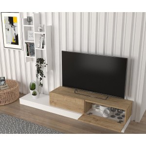 Artelibre - 14410179 ΣΥΝΘΕΤΟ ILLINOIS ΛΕΥΚΟ/SAPPHIRE ΜΟΡΙΟΣΑΝΙΔΑ 180X29.5X30.8CM