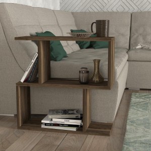 Artelibre - 14410192 ΤΡΑΠΕΖΑΚΙ ΑΚΡΗΣ MATHRAKI ΚΑΡΥΔΙ ΜΟΡΙΟΣΑΝΙΔΑ/ΜΕΛΑΜΙΝΗ 60X20X60CM