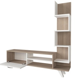 Artelibre - 14410212 ΣΥΝΘΕΤΟ ΤΗΛΕΟΡΑΣΗΣ ARTELIBRE KEROS ΛΕΥΚΟ/CORDOBA ΜΟΡΙΟΣΑΝΙΔΑ/ΜΕΛΑΜΙΝΗ 150X30X132CM