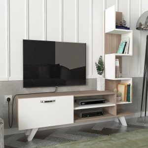 Artelibre - 14410212 ΣΥΝΘΕΤΟ ΤΗΛΕΟΡΑΣΗΣ ARTELIBRE KEROS ΛΕΥΚΟ/CORDOBA ΜΟΡΙΟΣΑΝΙΔΑ/ΜΕΛΑΜΙΝΗ 150X30X132CM