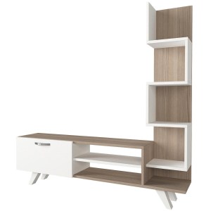 Artelibre - 14410212 ΣΥΝΘΕΤΟ ΤΗΛΕΟΡΑΣΗΣ ARTELIBRE KEROS ΛΕΥΚΟ/CORDOBA ΜΟΡΙΟΣΑΝΙΔΑ/ΜΕΛΑΜΙΝΗ 150X30X132CM