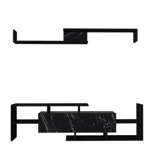 Artelibre - 14410214 ΣΥΝΘΕΤΟ ΤΗΛΕΟΡΑΣΗΣ DREAM ΜΑΥΡΟ ΜΟΡΙΟΣΑΝΙΔΑ/ΜΕΛΑΜΙΝΗ 154X25X170CM