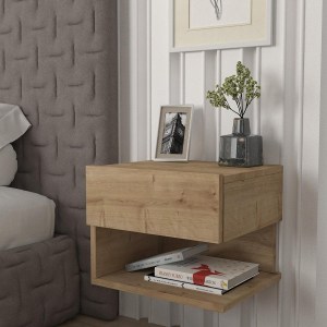 Artelibre - 14410294 ΚΟΜΟΔΙΝΟ ABELL ΦΥΣΙΚΟ ΜΟΡΙΟΣΑΝΙΔΑ/ΜΕΛΑΜΙΝΗ 40X35X32CM